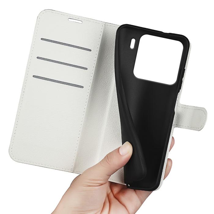 Bild 4,  Xiaomi 15 Fodral Litchi Läder Vit - Teknikhallen.se