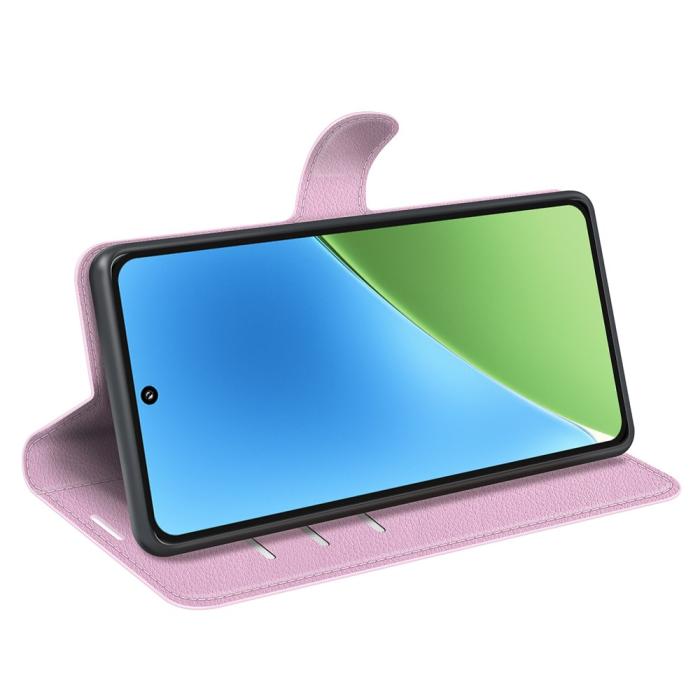 Bild 3,  Xiaomi 15 Fodral Litchi Läder Ljus Rosa - Teknikhallen.se
