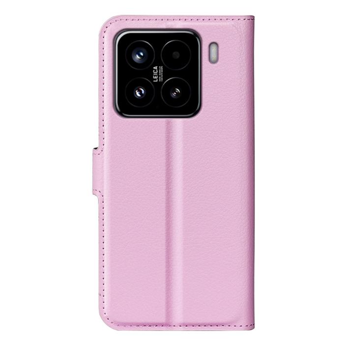 Bild 6,  Xiaomi 15 Fodral Litchi Läder Ljus Rosa - Teknikhallen.se