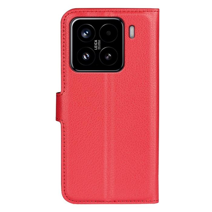 Bild 6,  Xiaomi 15 Fodral Litchi Läder Röd - Teknikhallen.se