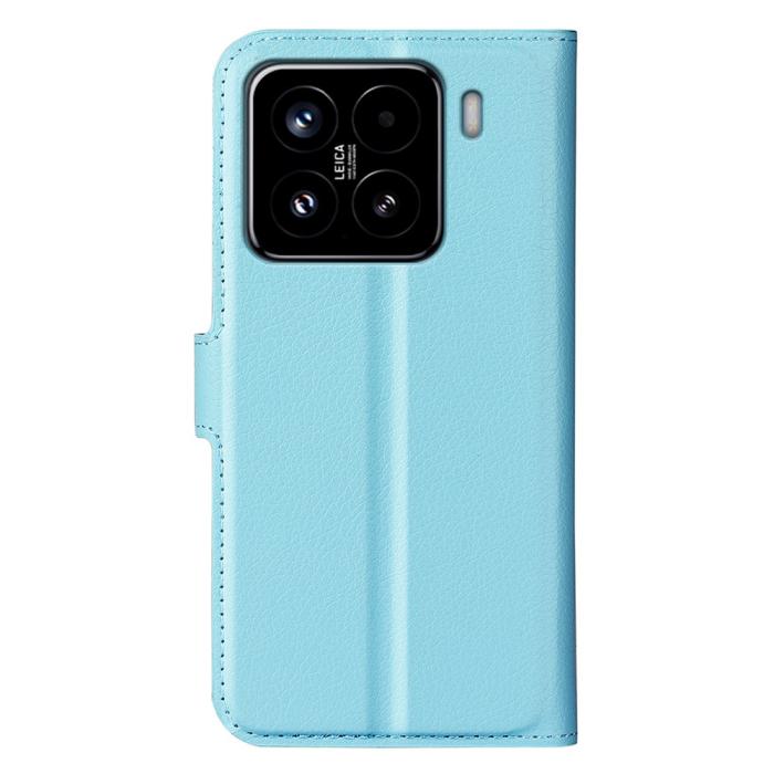 Bild 6,  Xiaomi 15 Fodral Litchi Läder Blå - Teknikhallen.se