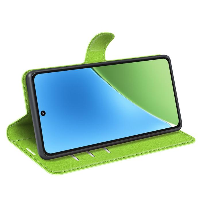 Bild 3,  Xiaomi 15 Fodral Litchi Läder Grön - Teknikhallen.se