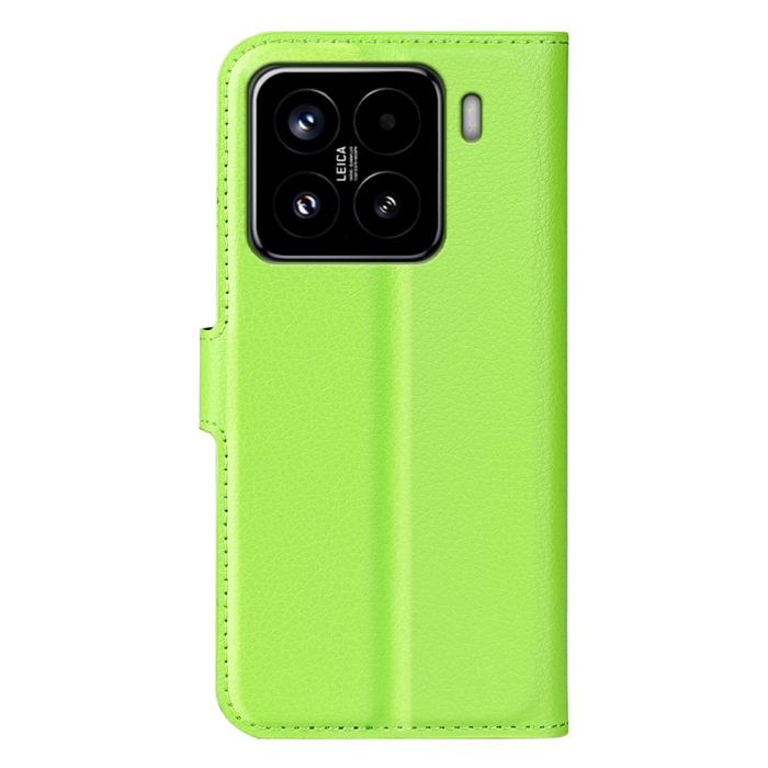 Bild 6,  Xiaomi 15 Fodral Litchi Läder Grön - Teknikhallen.se