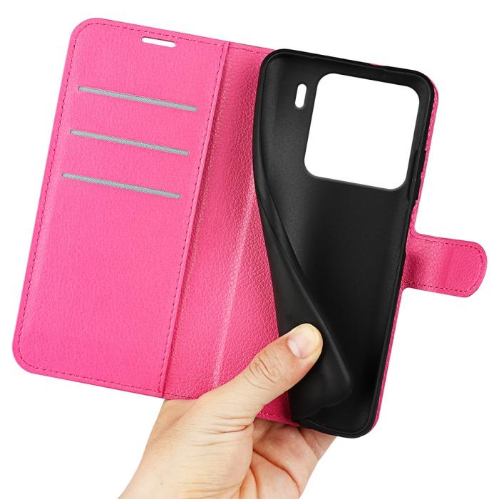 Bild 4,  Xiaomi 15 Fodral Litchi Läder Rosa - Teknikhallen.se