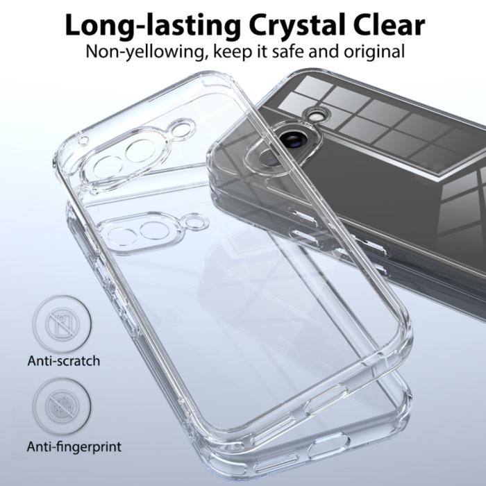 Bild 3,  Google Pixel 9a Skal Shockproof Transparent - Teknikhallen.se