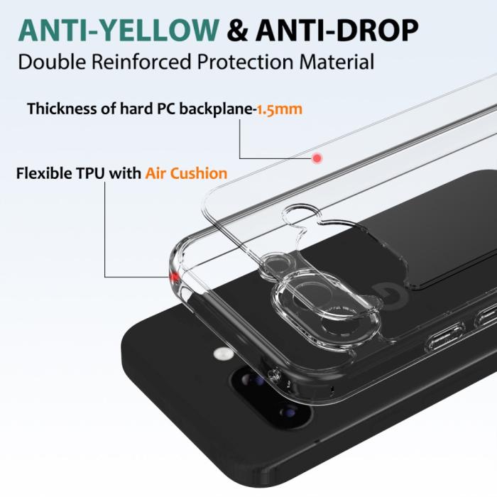 Bild 5,  Google Pixel 9a Skal Shockproof Transparent - Teknikhallen.se