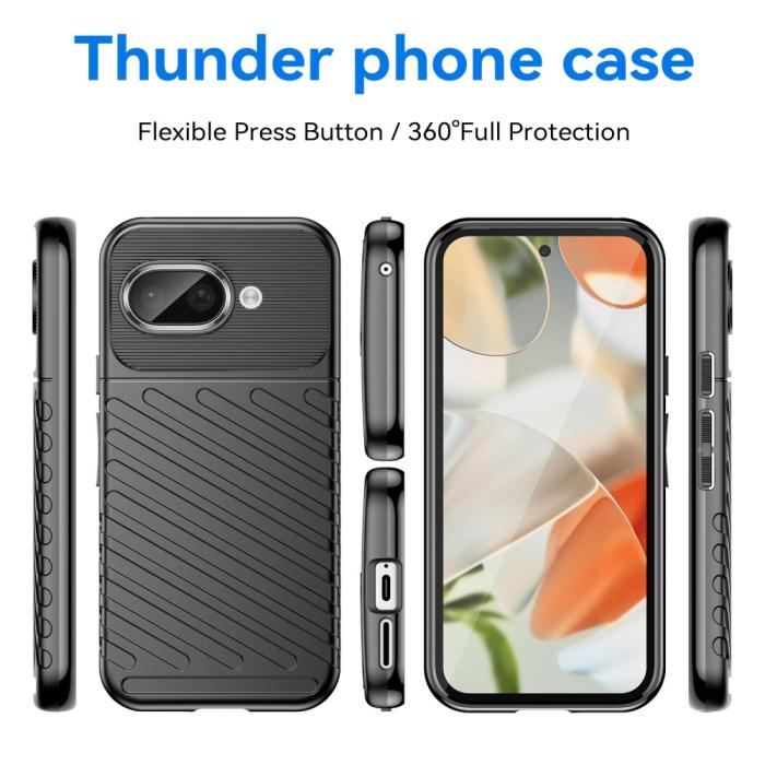 Bild 3,  Google Pixel 9a Skal Twill Textur Svart - Teknikhallen.se