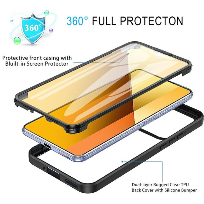 Bild 2,  Xiaomi 15 Skal 360° Hybrid Defense Svart - Teknikhallen.se