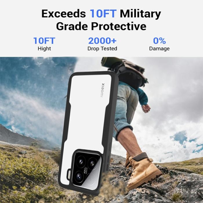 Bild 4,  Xiaomi 15 Skal 360° Hybrid Defense Svart - Teknikhallen.se