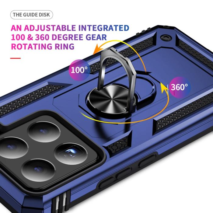 Bild 3,  Xiaomi 15 Skal Shockproof Hybrid Ring Blå - Teknikhallen.se