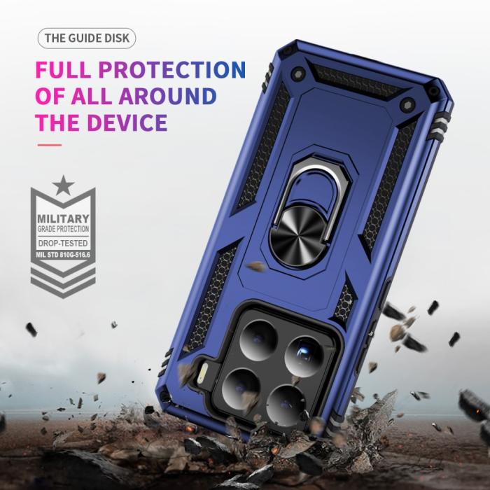 Bild 6,  Xiaomi 15 Skal Shockproof Hybrid Ring Blå - Teknikhallen.se