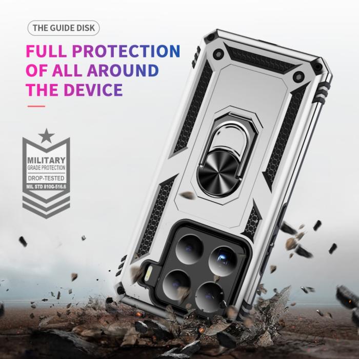 Bild 6,  Xiaomi 15 Skal Shockproof Hybrid Ring Silver - Teknikhallen.se