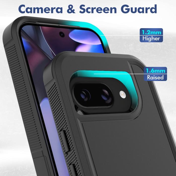 Bild 3,  Google Pixel 9a Skal Extreme Shockproof Hybrid Svart - Teknikhallen.se