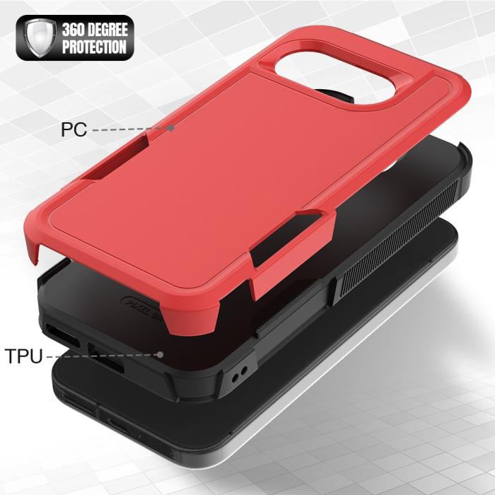 Bild 2,  Google Pixel 9a Skal Extreme Shockproof Hybrid Röd - Teknikhallen.se