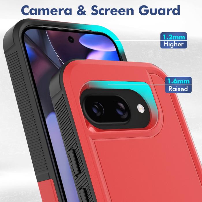 Bild 3,  Google Pixel 9a Skal Extreme Shockproof Hybrid Röd - Teknikhallen.se