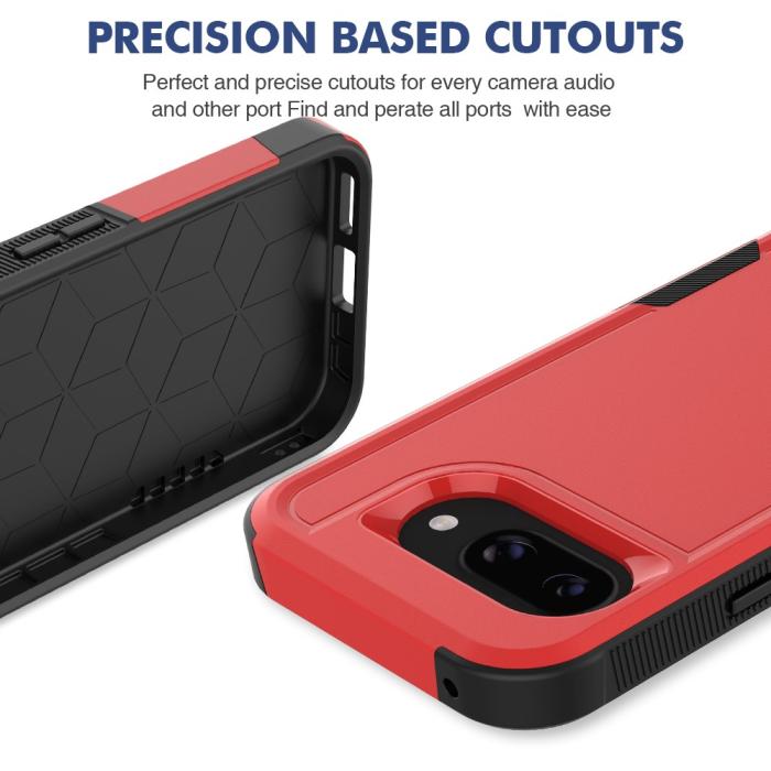 Bild 4,  Google Pixel 9a Skal Extreme Shockproof Hybrid Röd - Teknikhallen.se