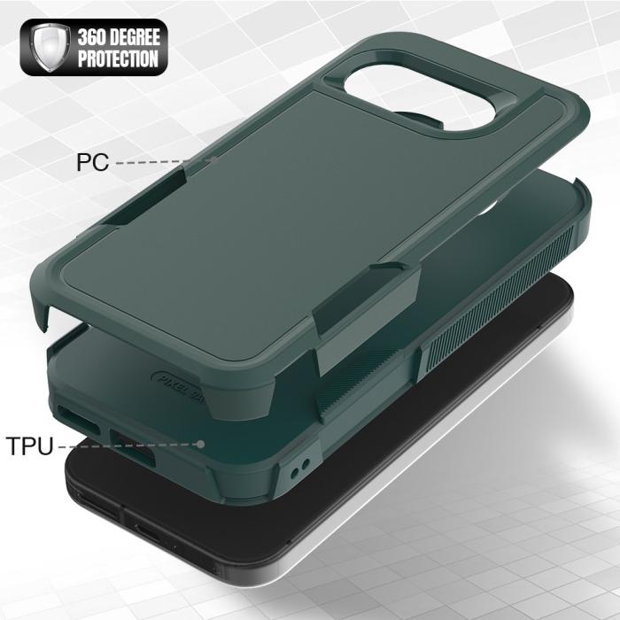 Bild 2,  Google Pixel 9a Skal Extreme Shockproof Hybrid Grön - Teknikhallen.se