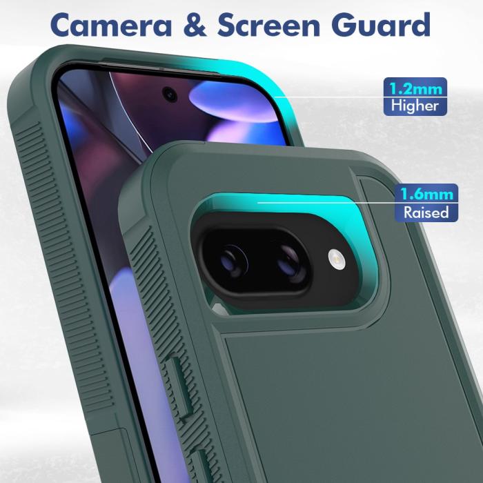Bild 3,  Google Pixel 9a Skal Extreme Shockproof Hybrid Grön - Teknikhallen.se