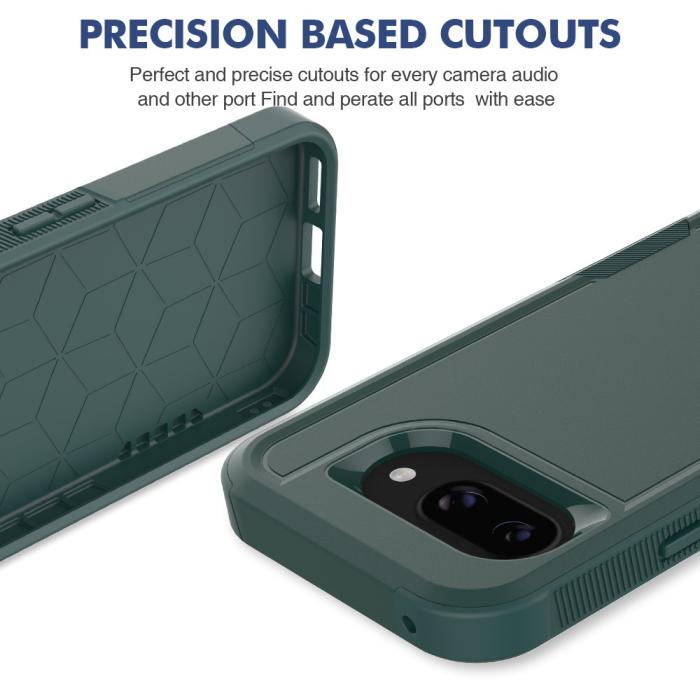 Bild 4,  Google Pixel 9a Skal Extreme Shockproof Hybrid Grön - Teknikhallen.se