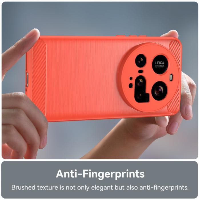 Bild 6,  Xiaomi 15 Ultra Skal Borstad Stål Textur Röd - Teknikhallen.se