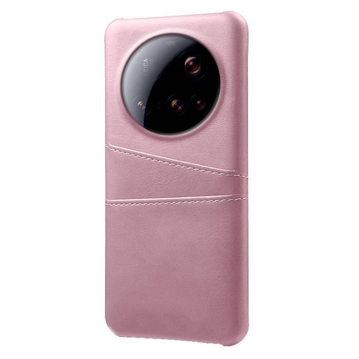 Bild 2,  Xiaomi 15 Ultra Läderbelagt Skal Med Kortfack Roséguld - Teknikhallen.se