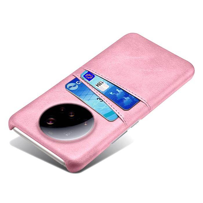 Bild 4,  Xiaomi 15 Ultra Läderbelagt Skal Med Kortfack Roséguld - Teknikhallen.se