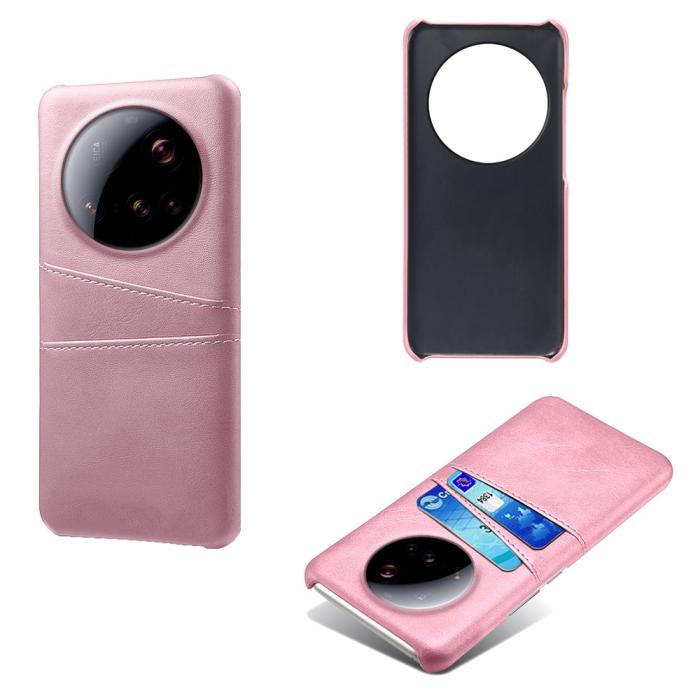 Bild 5,  Xiaomi 15 Ultra Läderbelagt Skal Med Kortfack Roséguld - Teknikhallen.se