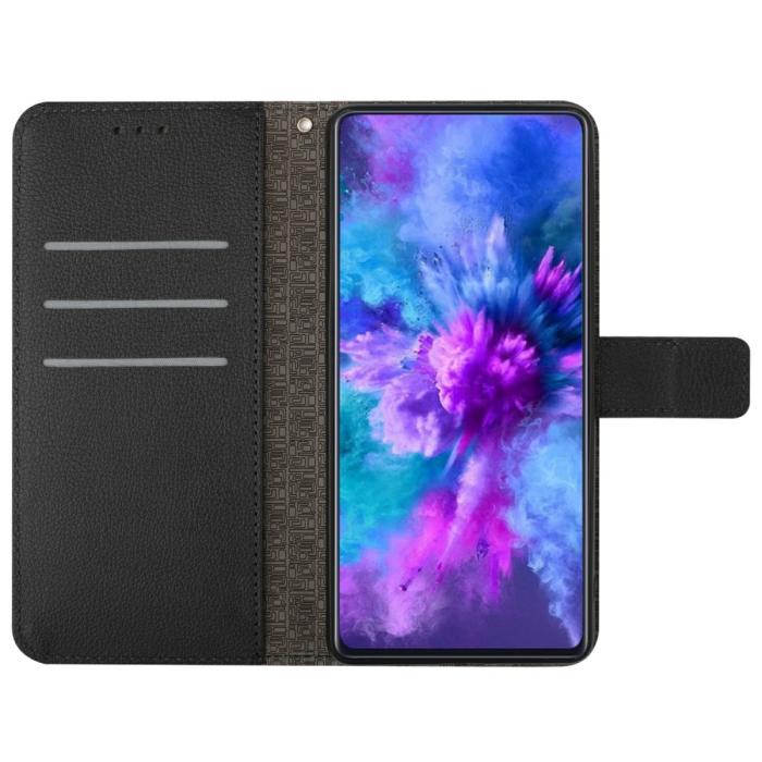 Bild 2,  Xiaomi 15 Ultra Fodral Läder Rhombus Svart - Teknikhallen.se