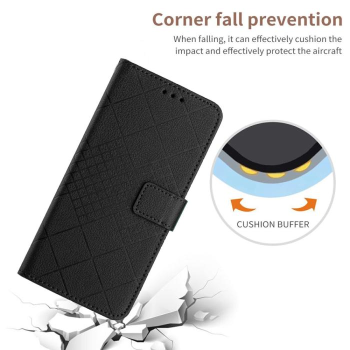 Bild 5,  Xiaomi 15 Ultra Fodral Läder Rhombus Svart - Teknikhallen.se