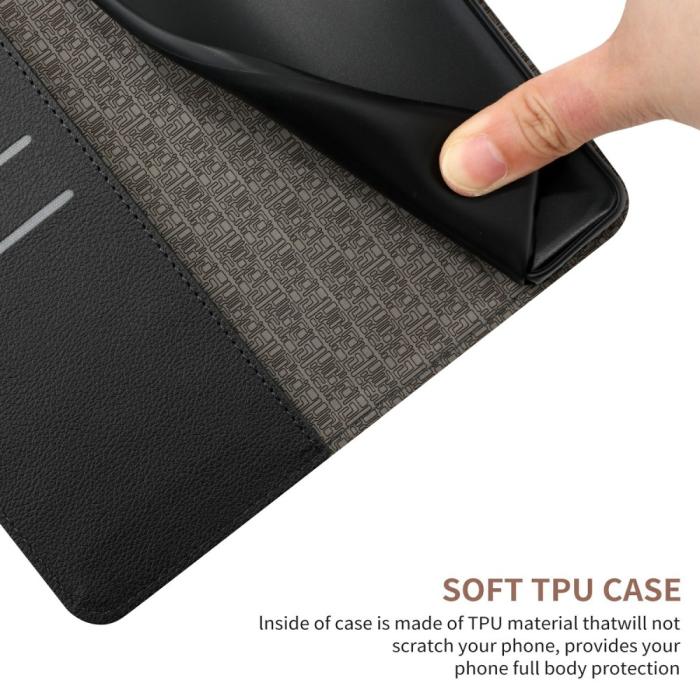 Bild 6,  Xiaomi 15 Ultra Fodral Läder Rhombus Svart - Teknikhallen.se