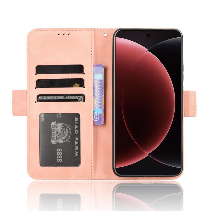 Bild 6,  Xiaomi 15 Ultra Fodral Med Avtagbart Kortfodral Rosa - Teknikhallen.se