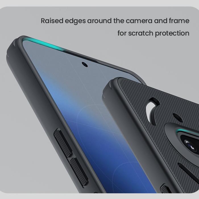 Bild 5, NILLKIN NILLKIN Nothing Phone 3a Skal Frosted Shield Svart - Teknikhallen.se