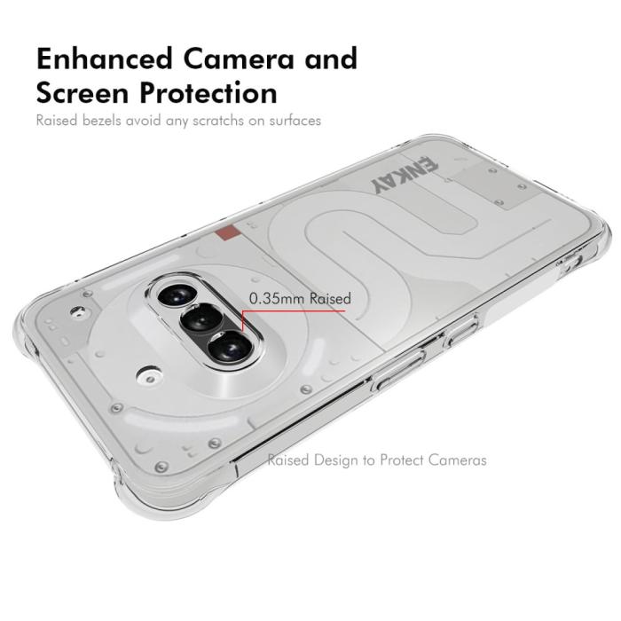 Bild 3, ENKAY ENKAY Nothing Phone 3a Skal Shockproof Transparent - Teknikhallen.se
