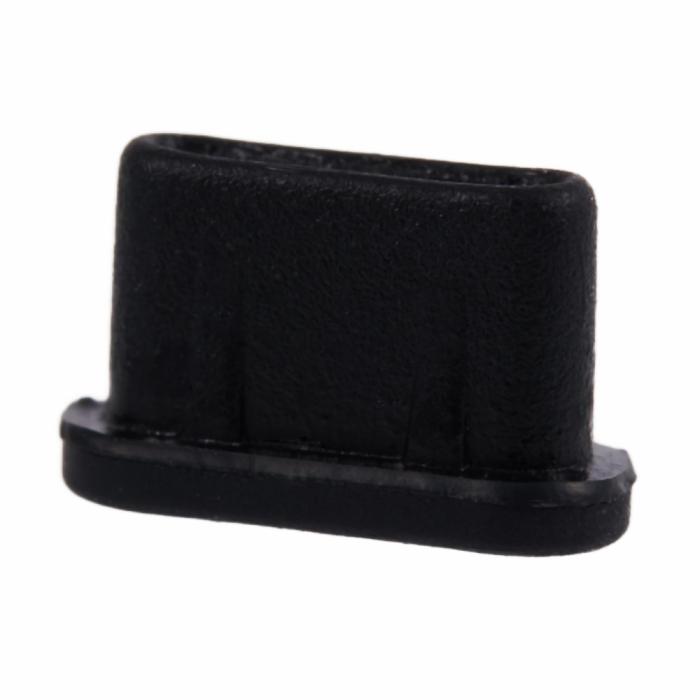 Bild 2,  Dammplugg För USB-C Port Silikon Svart - Teknikhallen.se