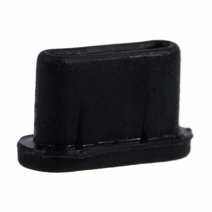Bild 3,  Dammplugg För USB-C Port Silikon Svart - Teknikhallen.se