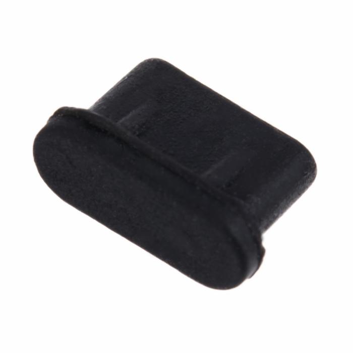 Bild 6,  Dammplugg För USB-C Port Silikon Svart - Teknikhallen.se