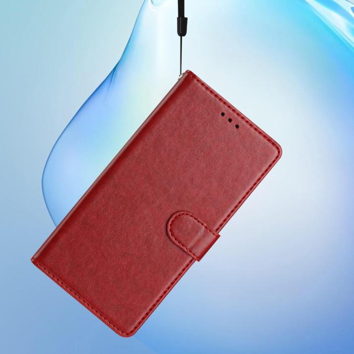 Bild 5,  Samsung Galaxy S25 Edge Fodral Läder Röd - Teknikhallen.se