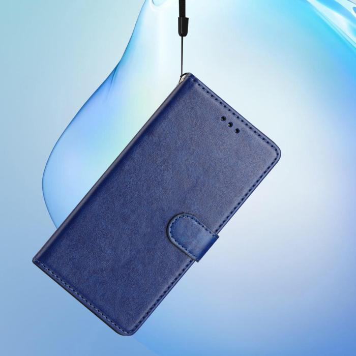 Bild 5,  Samsung Galaxy S25 Edge Fodral Läder Blå - Teknikhallen.se