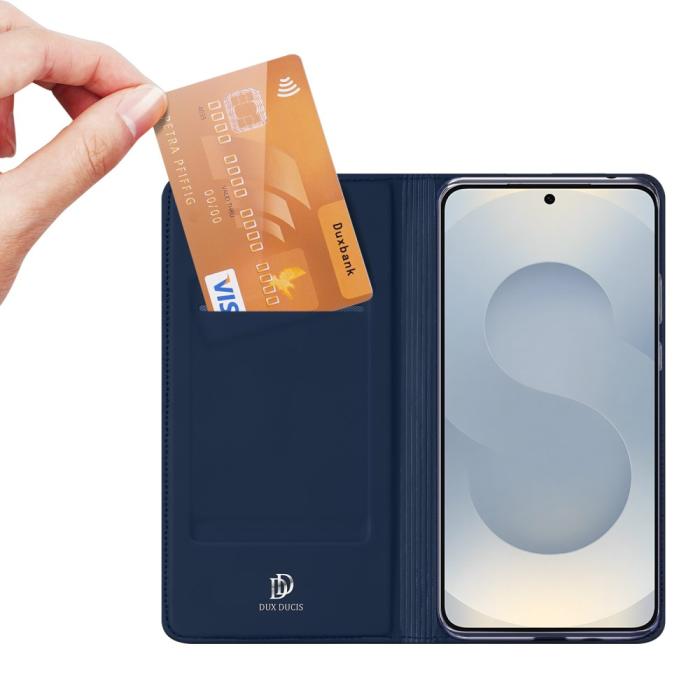 Bild 2, DUX DUCIS DUX DUCIS Samsung Galaxy S25 Edge Fodral Skin Pro Blå - Teknikhallen.se