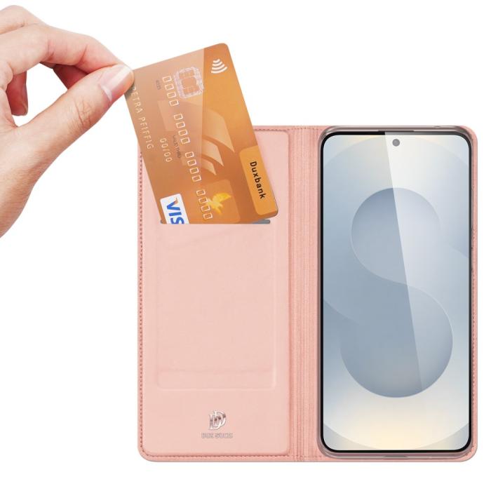 Bild 2, DUX DUCIS DUX DUCIS Samsung Galaxy S25 Edge Fodral Skin Pro Roséguld - Teknikhallen.se