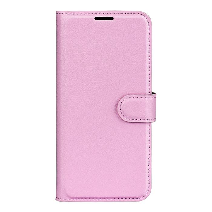 Bild 5,  Samsung Galaxy S25 Edge Fodral Litchi Läder Ljus Rosa - Teknikhallen.se