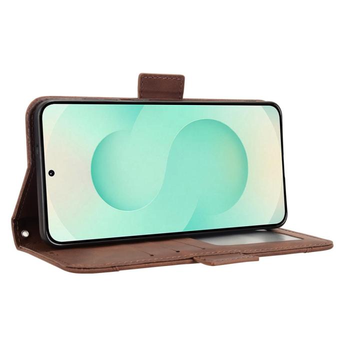 Bild 4,  Samsung Galaxy S25 Edge Fodral Med Avtagbart Kortfodral Brun - Teknikhallen.se