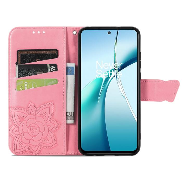 Bild 3,  Samsung Galaxy S25 Edge Fodral Med Fjäril Tryck Rosa - Teknikhallen.se