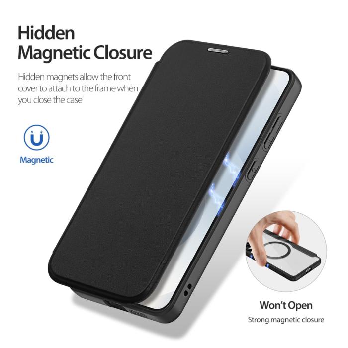 Bild 5, DUX DUCIS DUX DUCIS Galaxy S25 Edge Fodral MagSafe Skin X Pro Svart - Teknikhallen.se
