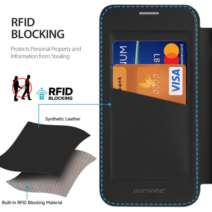 Bild 6, DUX DUCIS DUX DUCIS Galaxy S25 Edge Fodral MagSafe Skin X Pro Svart - Teknikhallen.se