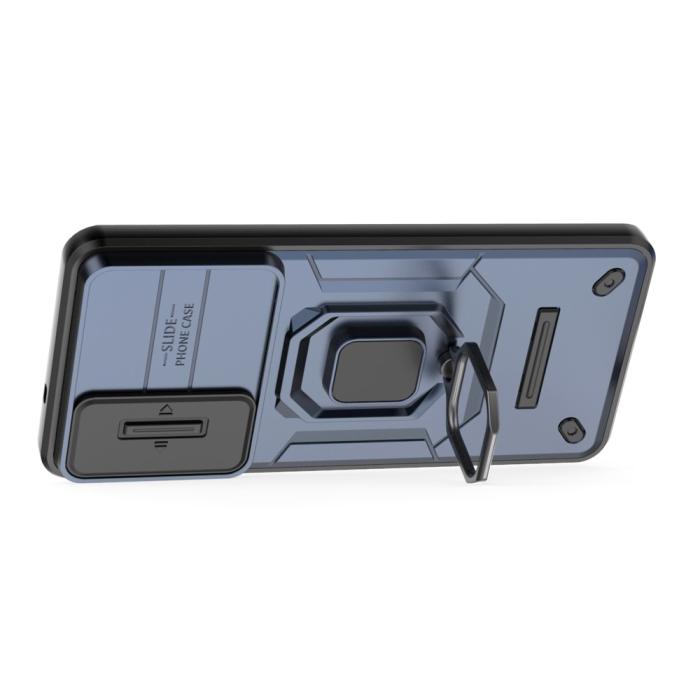 Bild 2,  Samsung Galaxy S25 Edge Skal CamShield Ring Hybrid Blå - Teknikhallen.se