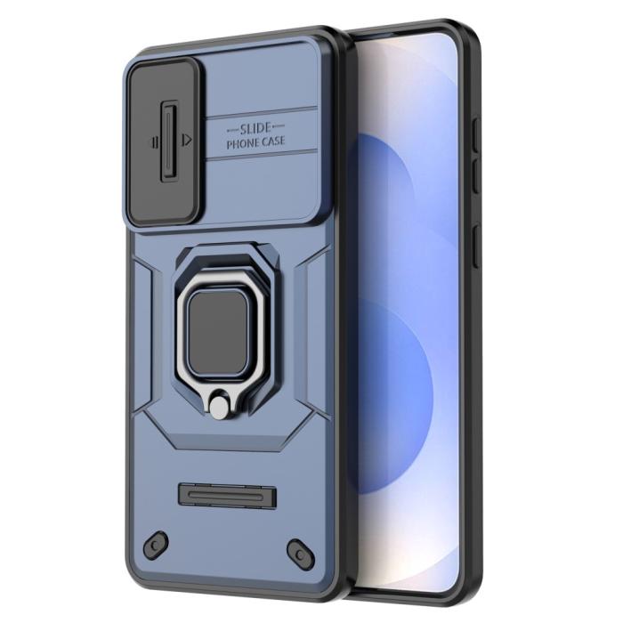 Bild 4,  Samsung Galaxy S25 Edge Skal CamShield Ring Hybrid Blå - Teknikhallen.se