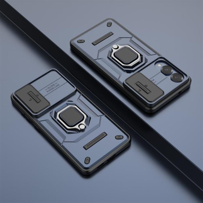 Bild 6,  Samsung Galaxy S25 Edge Skal CamShield Ring Hybrid Blå - Teknikhallen.se