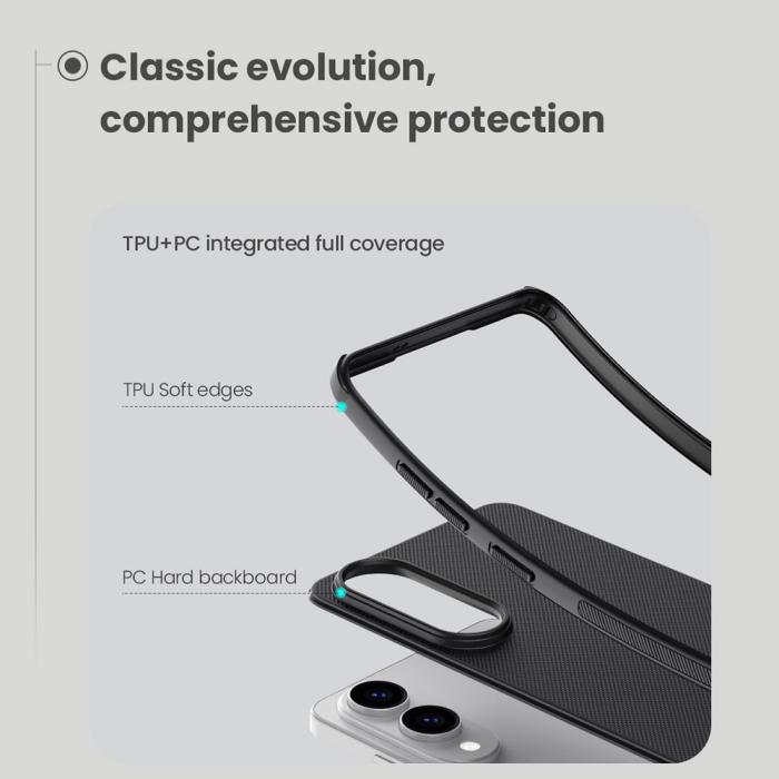 Bild 6, NILLKIN NILLKIN Samsung Galaxy S25 Edge Skal Frosted Shield Grön - Teknikhallen.se