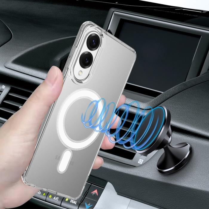 Bild 4,  Samsung Galaxy S25 Edge Skal MagSafe Hybrid Transparent - Teknikhallen.se